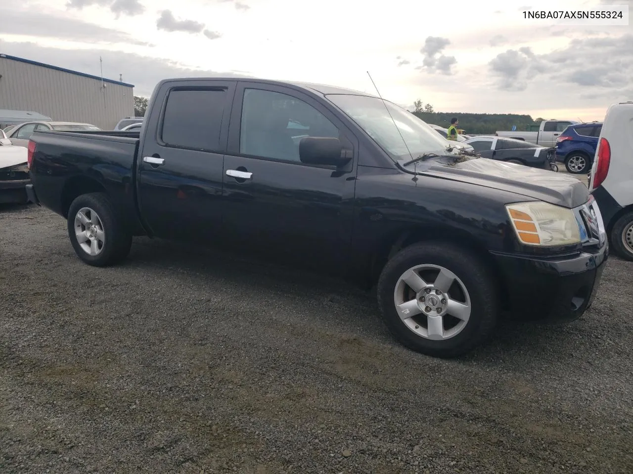 2005 Nissan Titan Xe VIN: 1N6BA07AX5N555324 Lot: 73991484