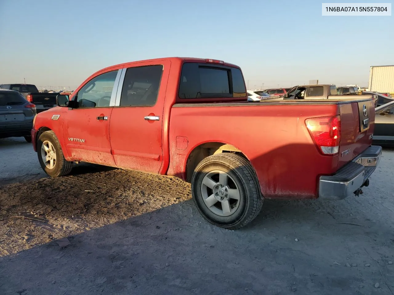 2005 Nissan Titan Xe VIN: 1N6BA07A15N557804 Lot: 74259974