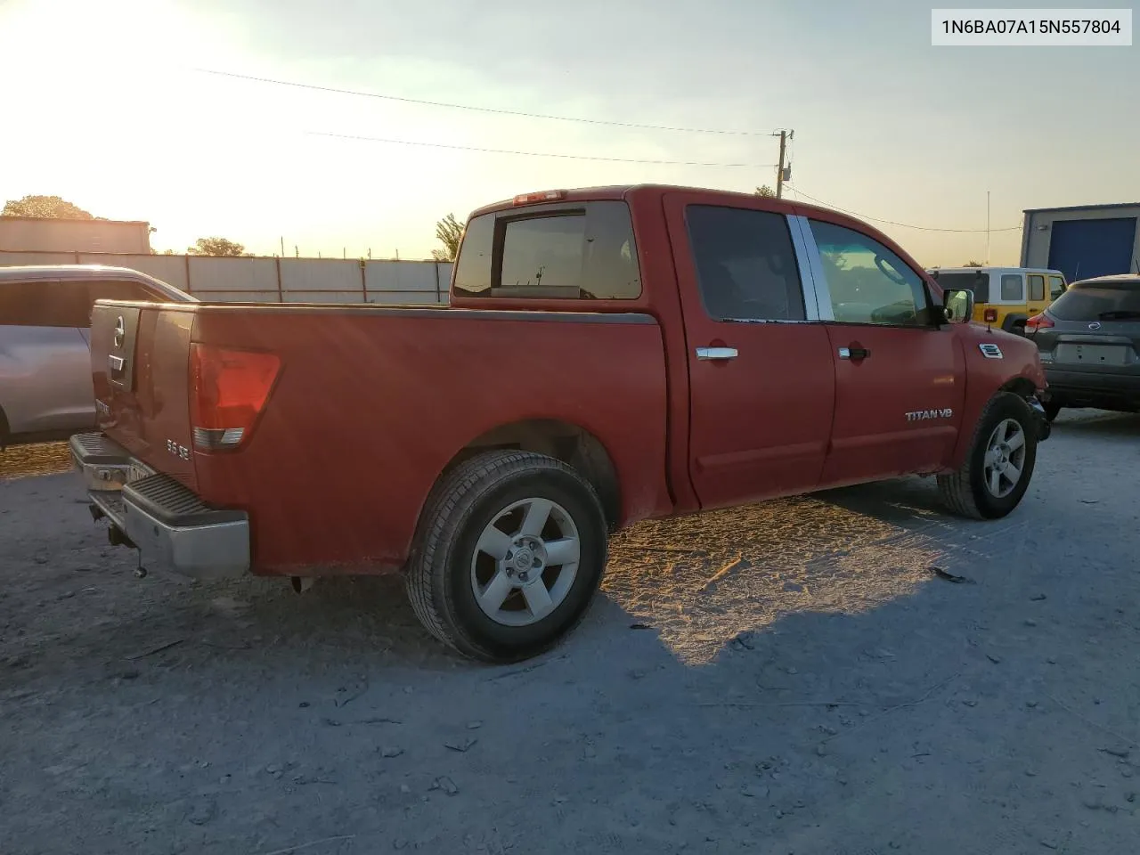 2005 Nissan Titan Xe VIN: 1N6BA07A15N557804 Lot: 74259974