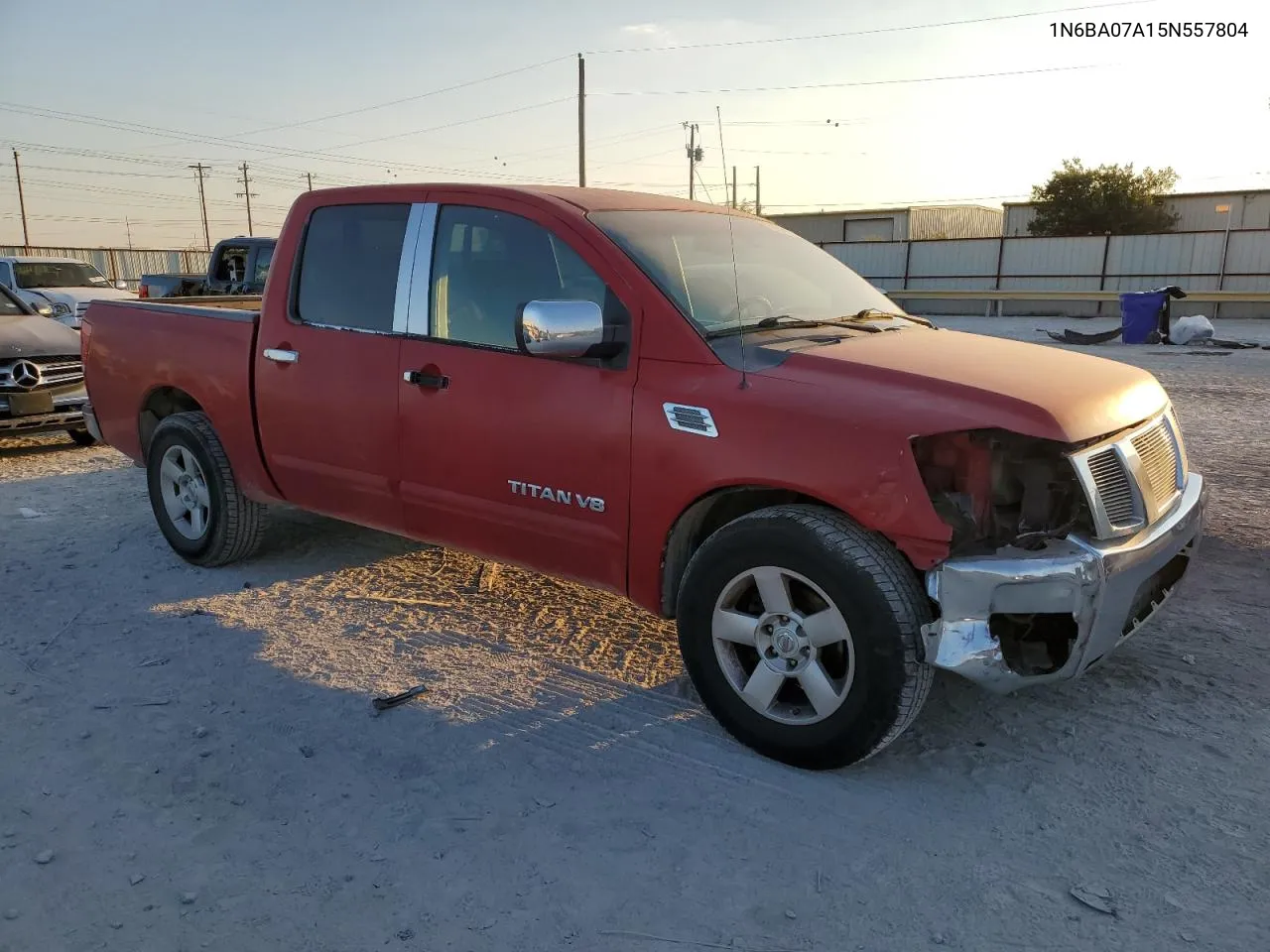 2005 Nissan Titan Xe VIN: 1N6BA07A15N557804 Lot: 74259974