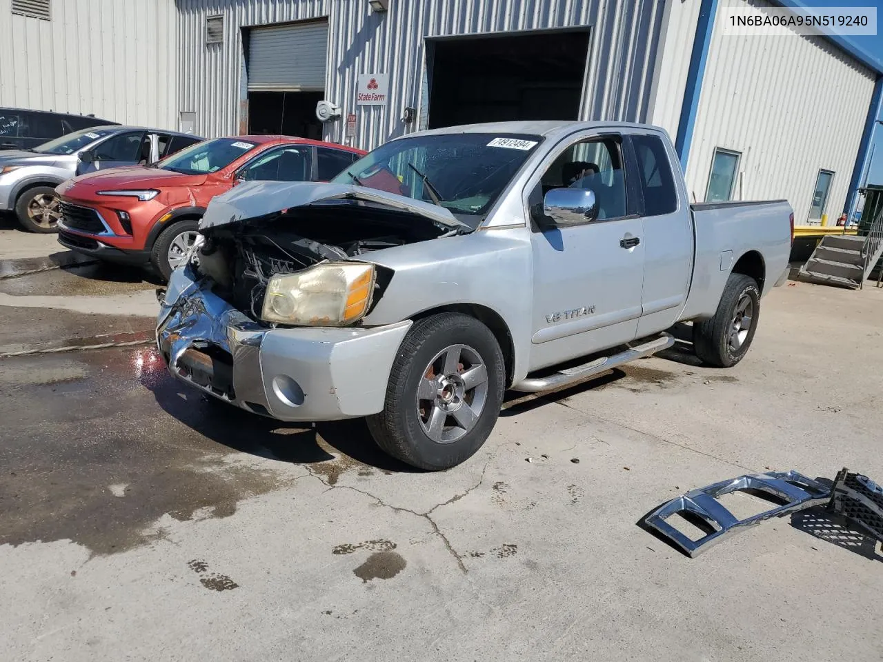 2005 Nissan Titan Xe VIN: 1N6BA06A95N519240 Lot: 74912494