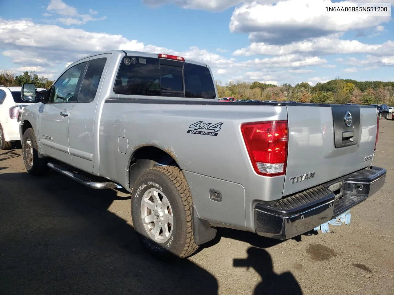 2005 Nissan Titan Xe VIN: 1N6AA06B85N551200 Lot: 74948874