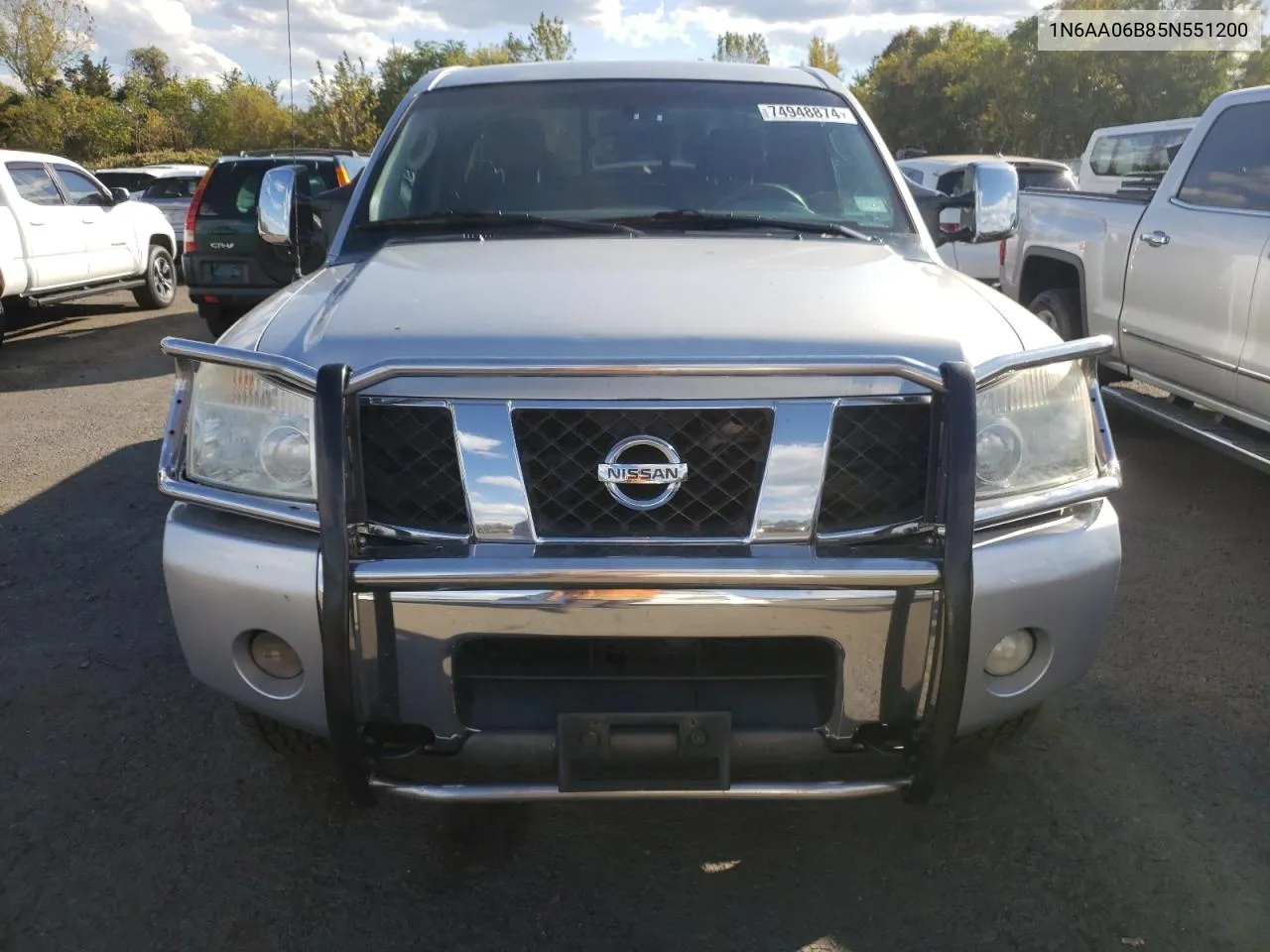 2005 Nissan Titan Xe VIN: 1N6AA06B85N551200 Lot: 74948874