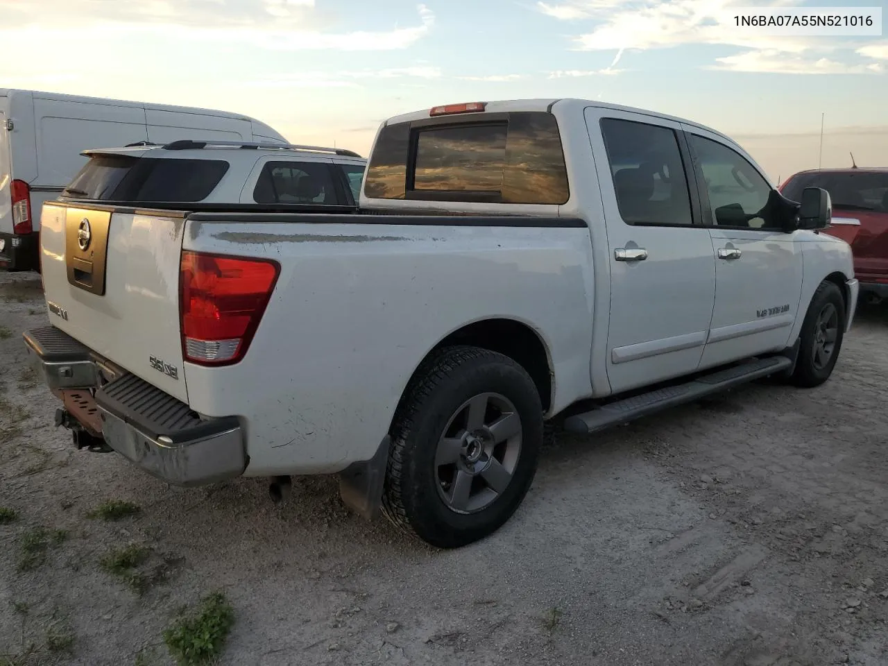 2005 Nissan Titan Xe VIN: 1N6BA07A55N521016 Lot: 75953774