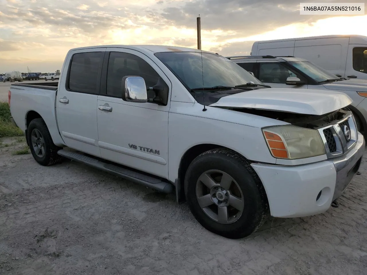 2005 Nissan Titan Xe VIN: 1N6BA07A55N521016 Lot: 75953774