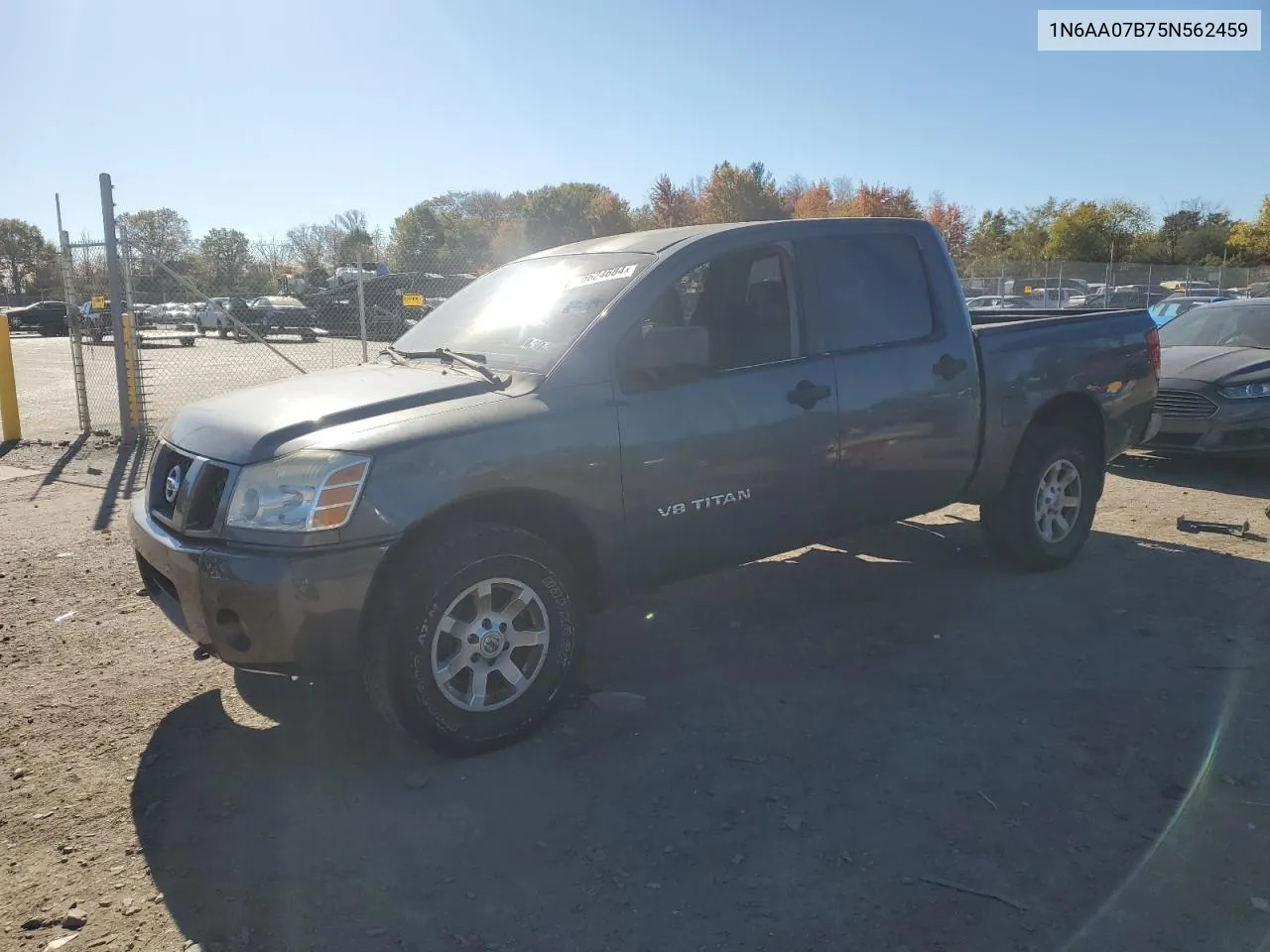 2005 Nissan Titan Xe VIN: 1N6AA07B75N562459 Lot: 76624684