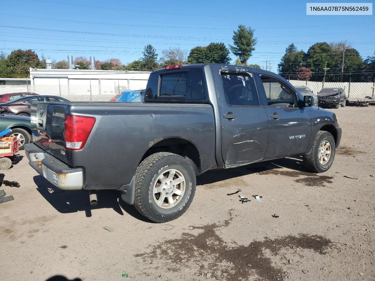 2005 Nissan Titan Xe VIN: 1N6AA07B75N562459 Lot: 76624684