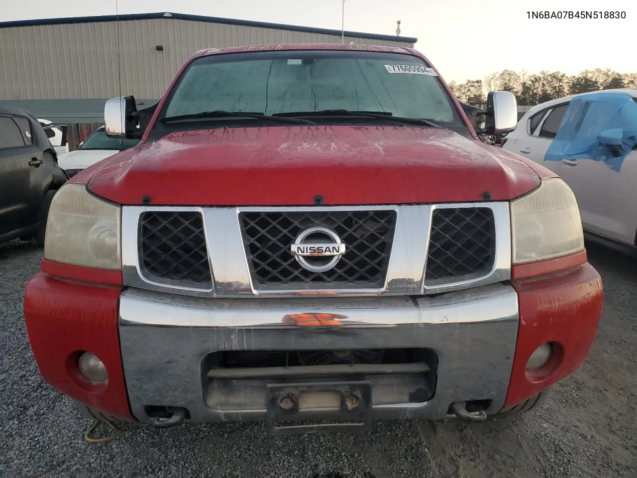 2005 Nissan Titan Xe VIN: 1N6BA07B45N518830 Lot: 77605994