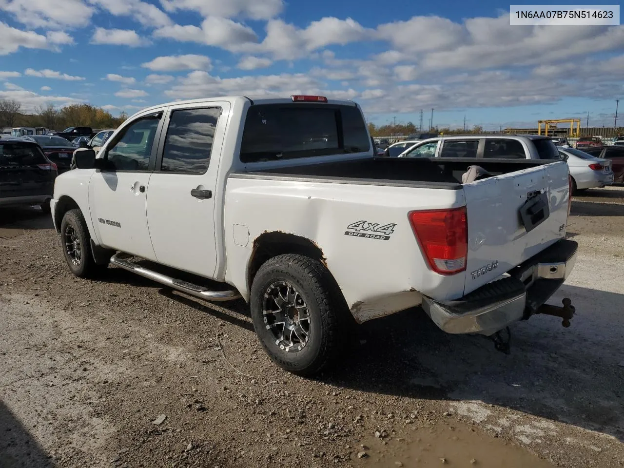 2005 Nissan Titan Xe VIN: 1N6AA07B75N514623 Lot: 78313694