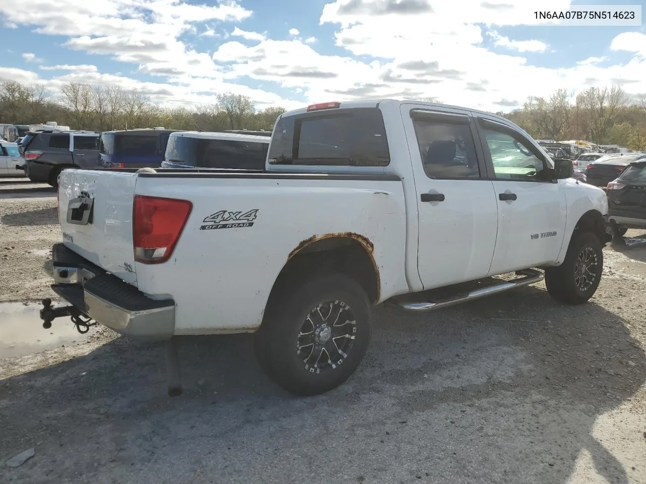 2005 Nissan Titan Xe VIN: 1N6AA07B75N514623 Lot: 78313694