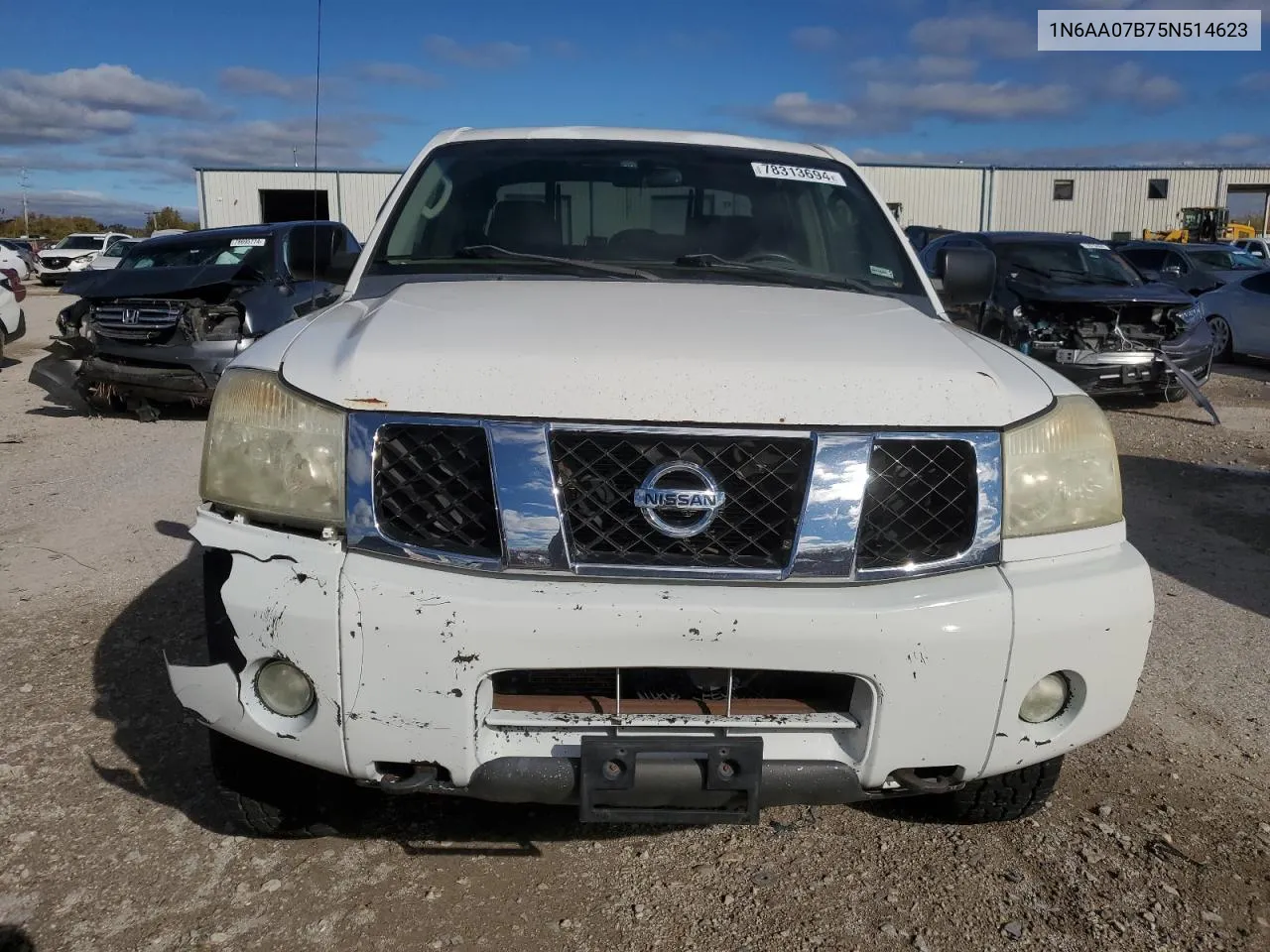 2005 Nissan Titan Xe VIN: 1N6AA07B75N514623 Lot: 78313694