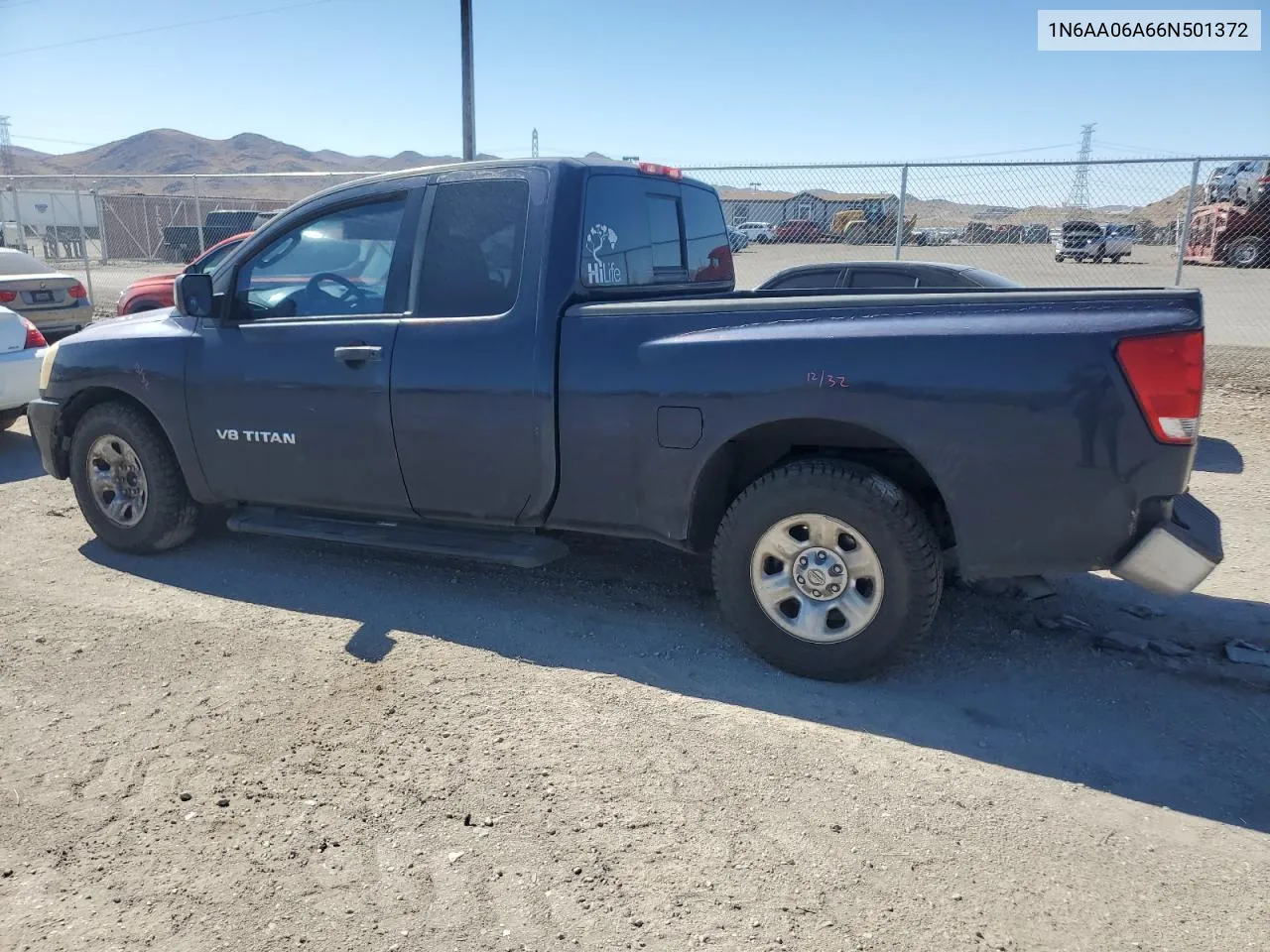 2006 Nissan Titan Xe VIN: 1N6AA06A66N501372 Lot: 66793744