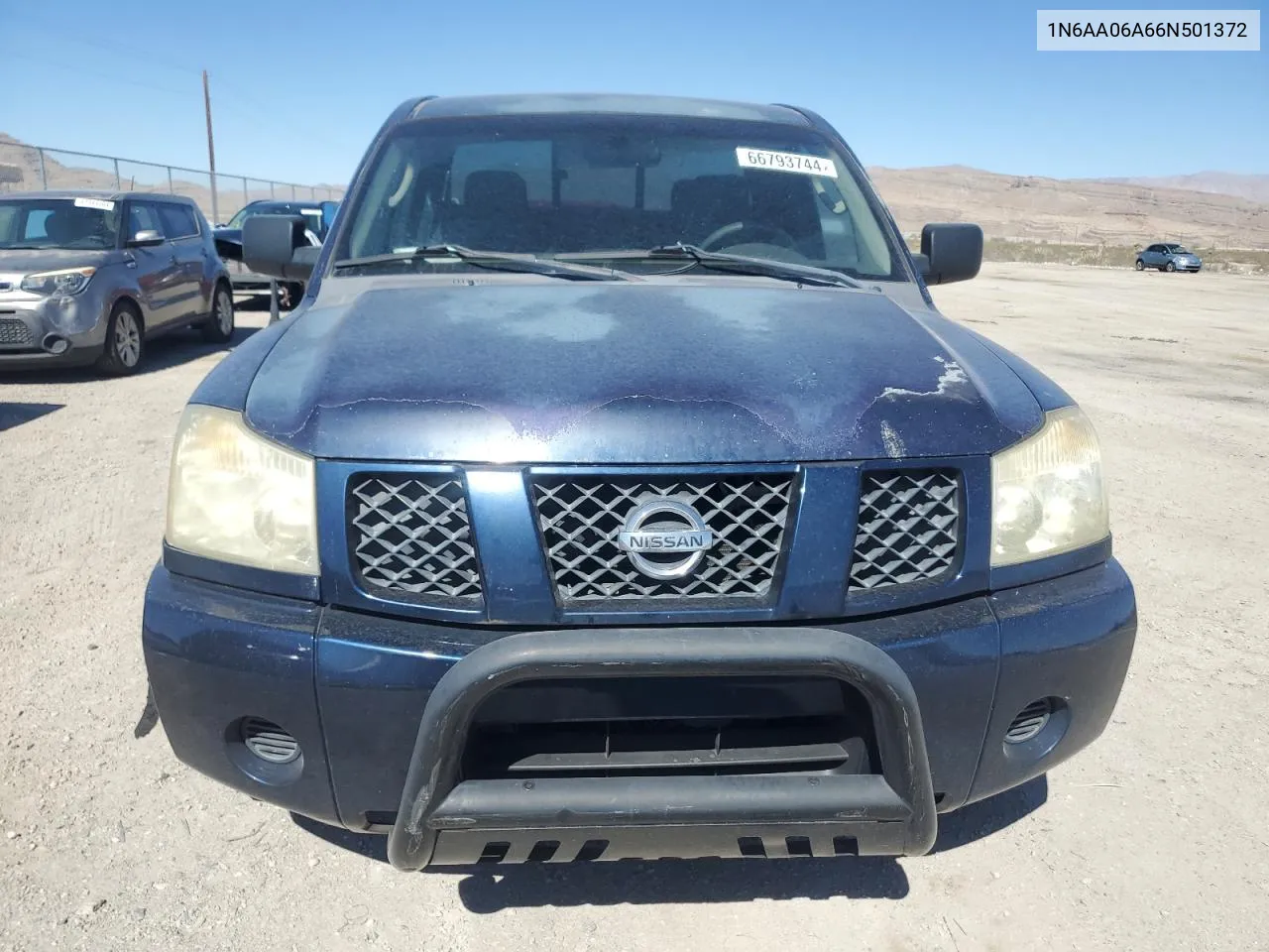 2006 Nissan Titan Xe VIN: 1N6AA06A66N501372 Lot: 66793744