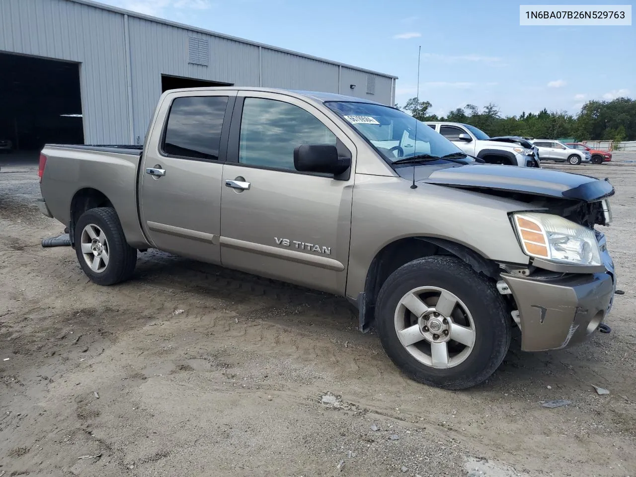 2006 Nissan Titan Xe VIN: 1N6BA07B26N529763 Lot: 66799584