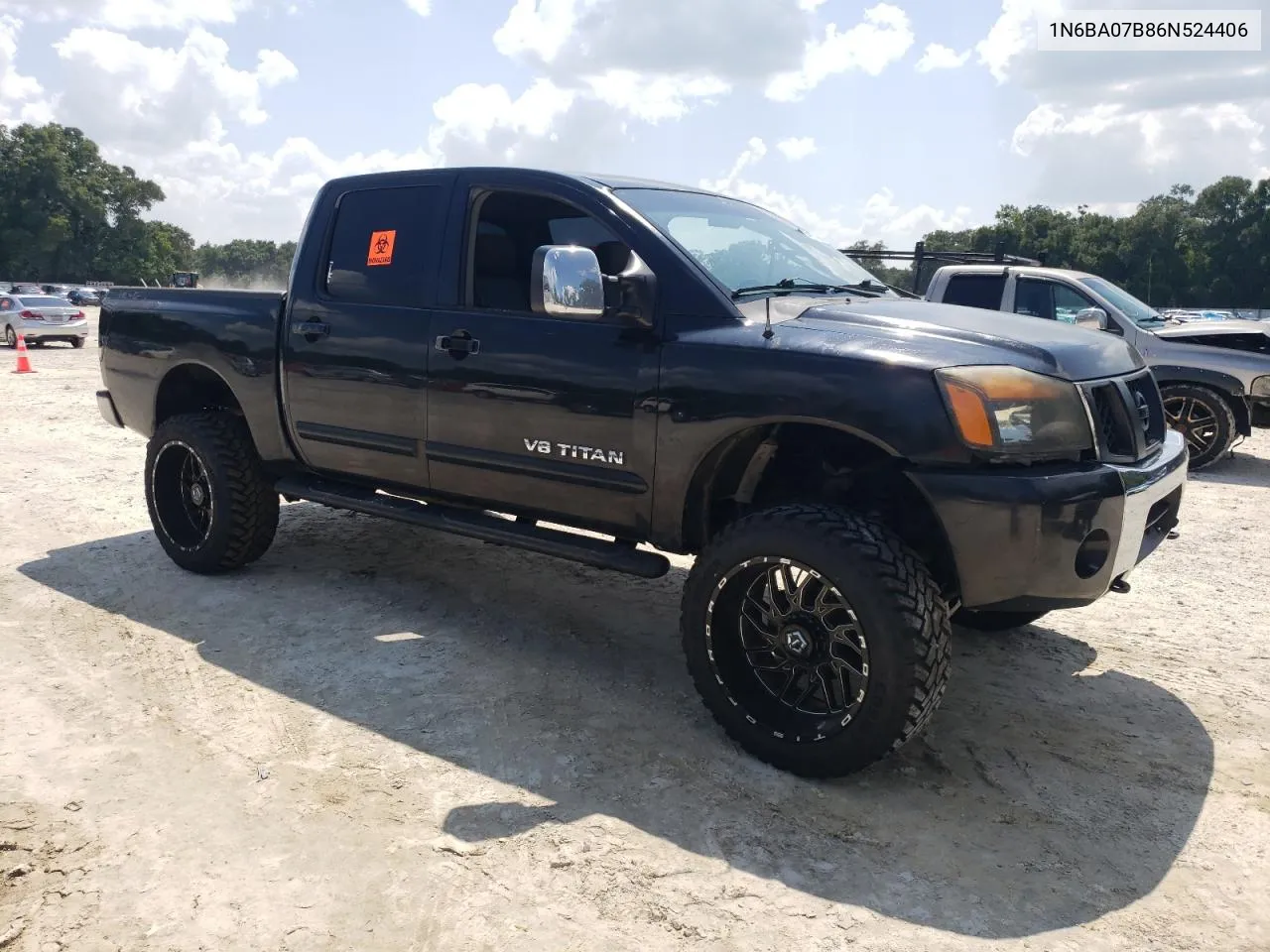 2006 Nissan Titan Xe VIN: 1N6BA07B86N524406 Lot: 68003174