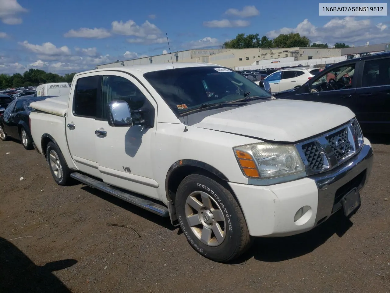 2006 Nissan Titan Xe VIN: 1N6BA07A56N519512 Lot: 68531104