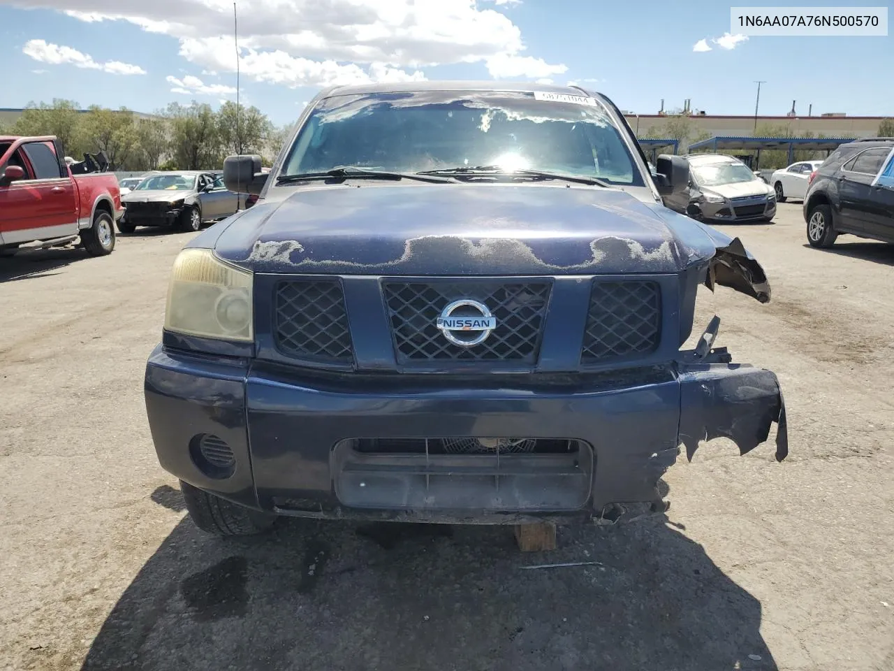 2006 Nissan Titan Xe VIN: 1N6AA07A76N500570 Lot: 68751044