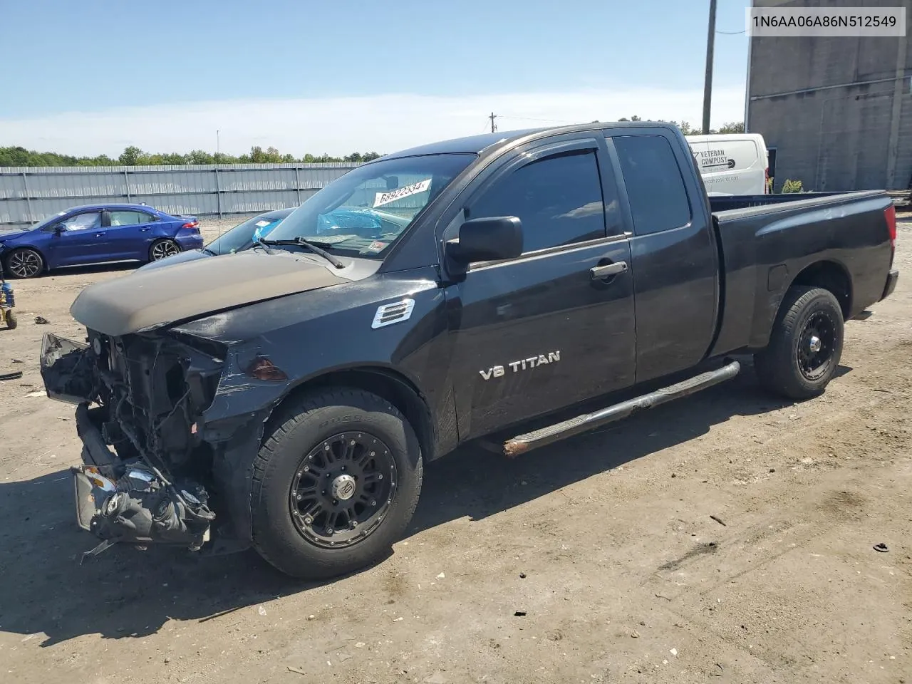 2006 Nissan Titan Xe VIN: 1N6AA06A86N512549 Lot: 68922534