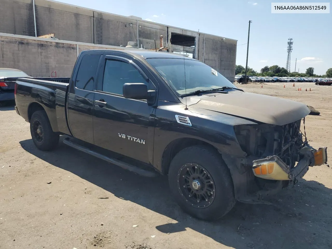 2006 Nissan Titan Xe VIN: 1N6AA06A86N512549 Lot: 68922534