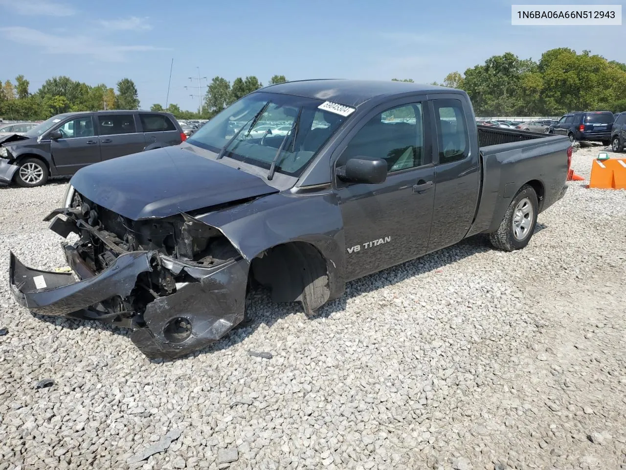 2006 Nissan Titan Xe VIN: 1N6BA06A66N512943 Lot: 69045304