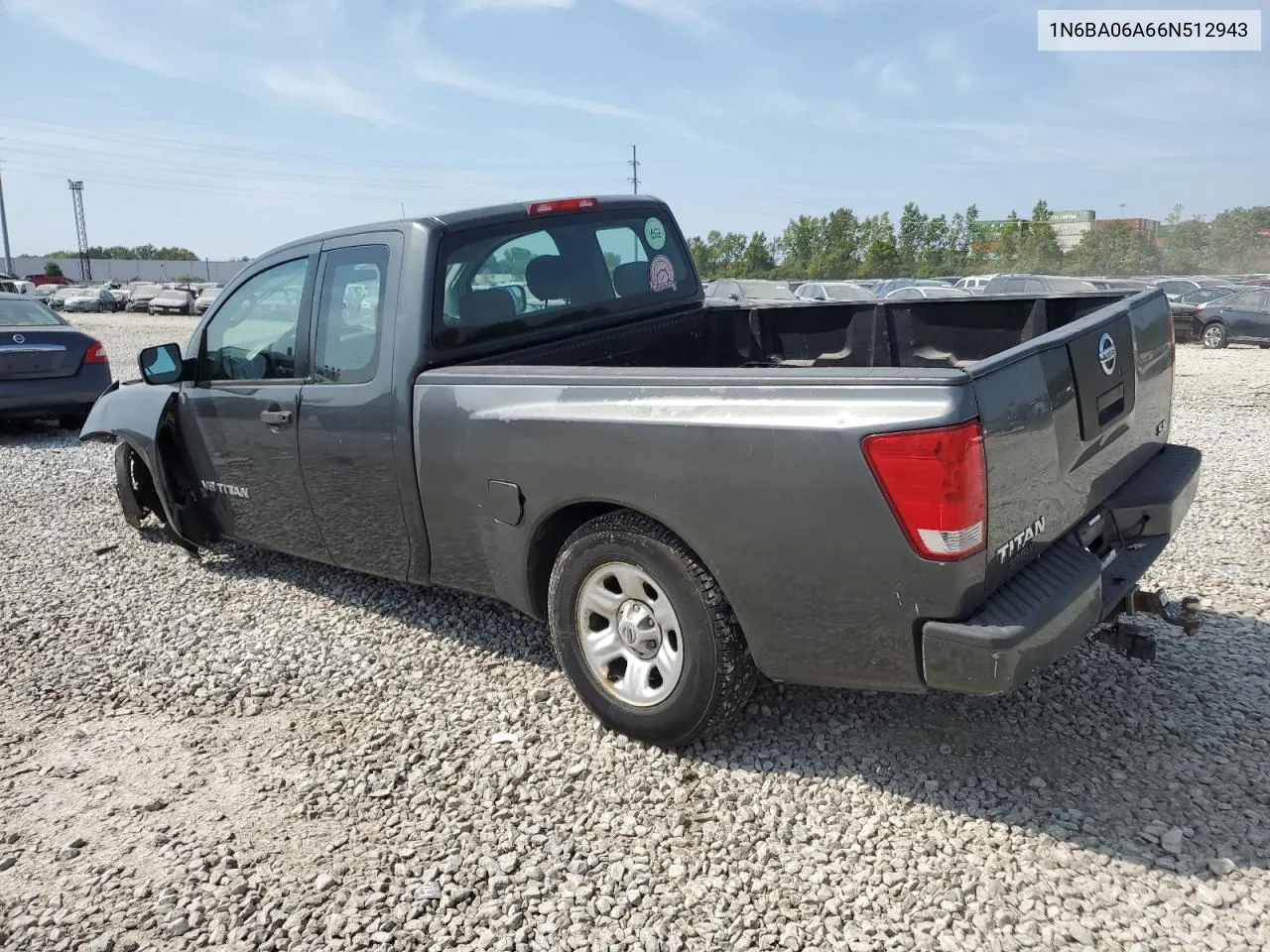 2006 Nissan Titan Xe VIN: 1N6BA06A66N512943 Lot: 69045304