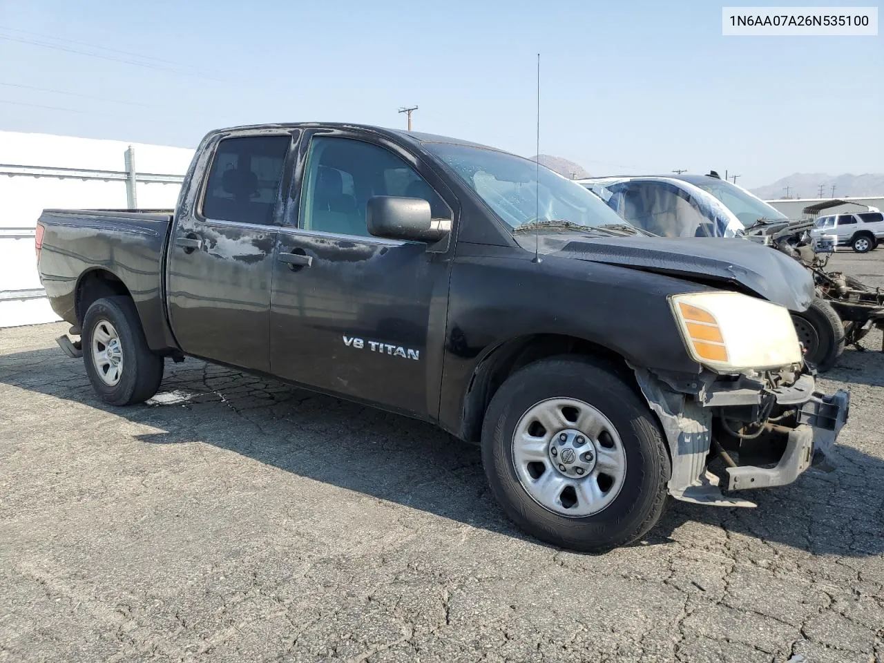 2006 Nissan Titan Xe VIN: 1N6AA07A26N535100 Lot: 71134084