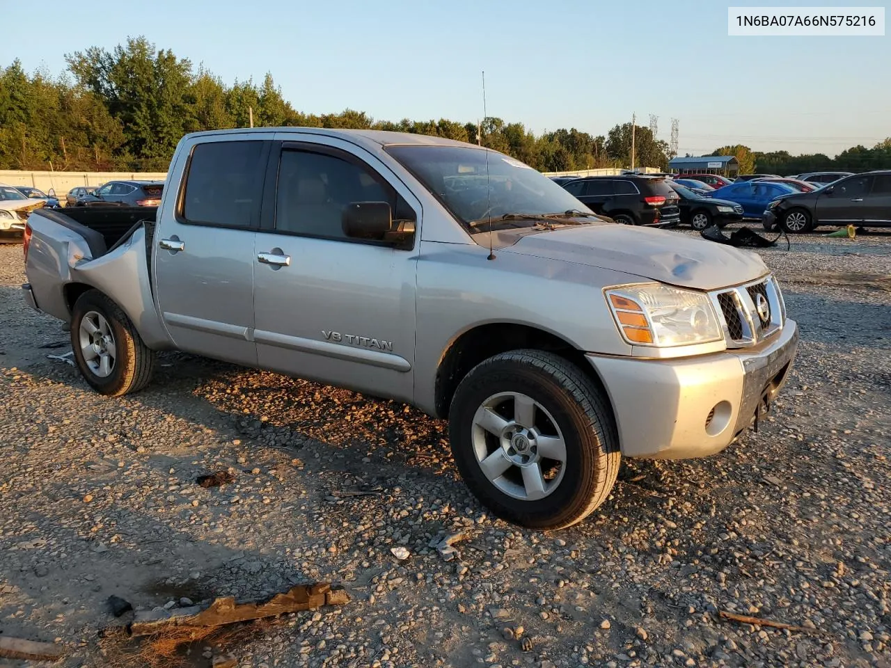 2006 Nissan Titan Xe VIN: 1N6BA07A66N575216 Lot: 71830134