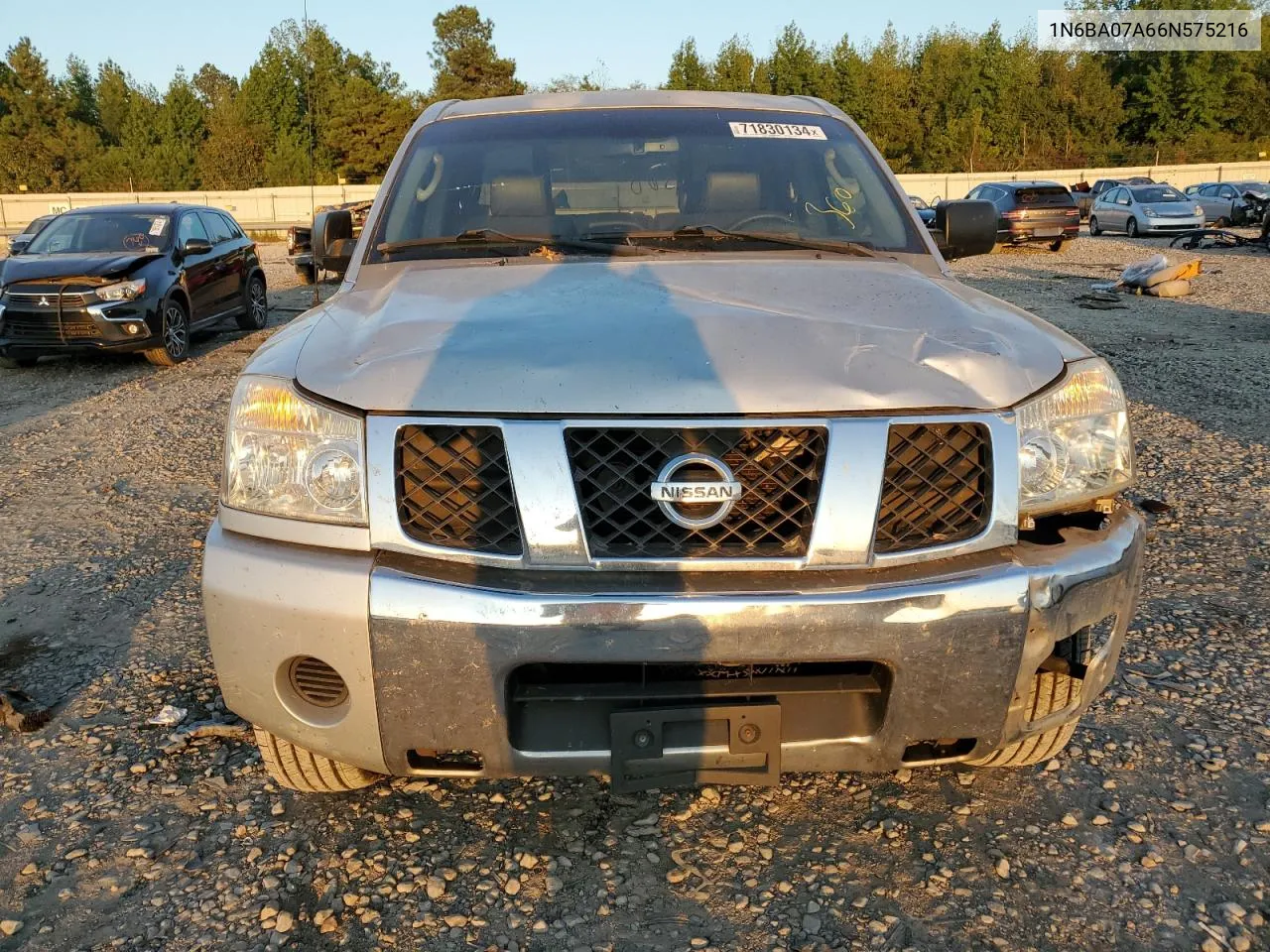 2006 Nissan Titan Xe VIN: 1N6BA07A66N575216 Lot: 71830134