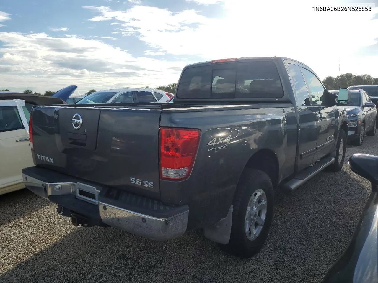 2006 Nissan Titan Xe VIN: 1N6BA06B26N525858 Lot: 74638744