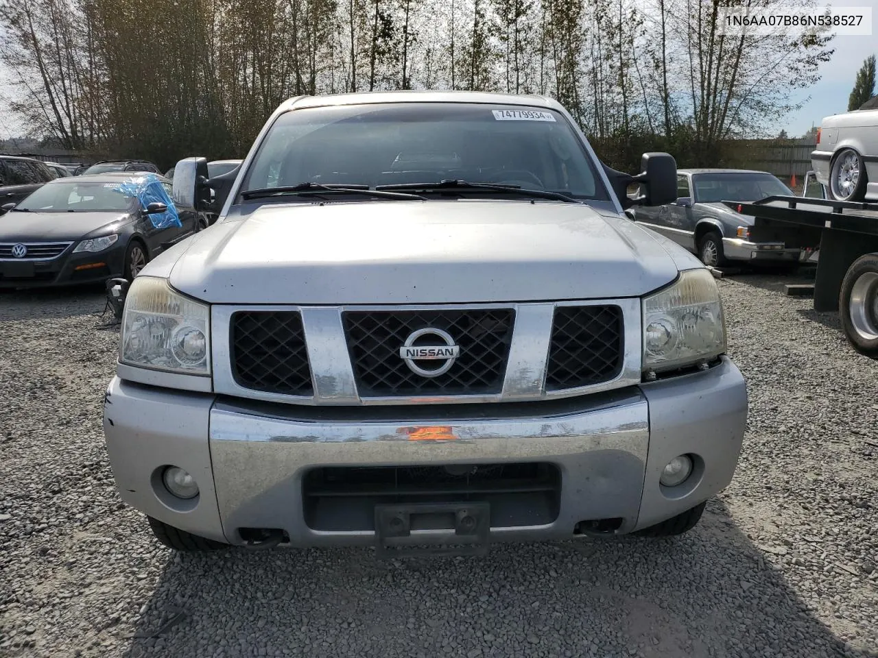 2006 Nissan Titan Xe VIN: 1N6AA07B86N538527 Lot: 74779934