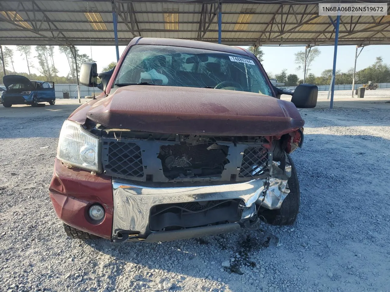 2006 Nissan Titan Xe VIN: 1N6BA06B26N519672 Lot: 74880744