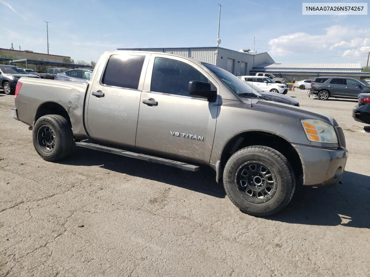 2006 Nissan Titan Xe VIN: 1N6AA07A26N574267 Lot: 75043244