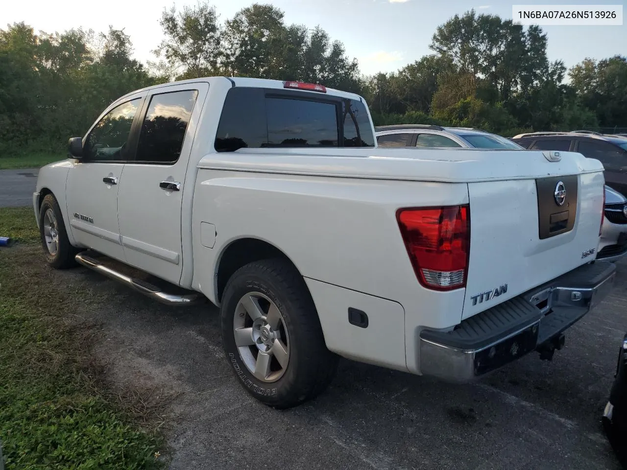 2006 Nissan Titan Xe VIN: 1N6BA07A26N513926 Lot: 75299884