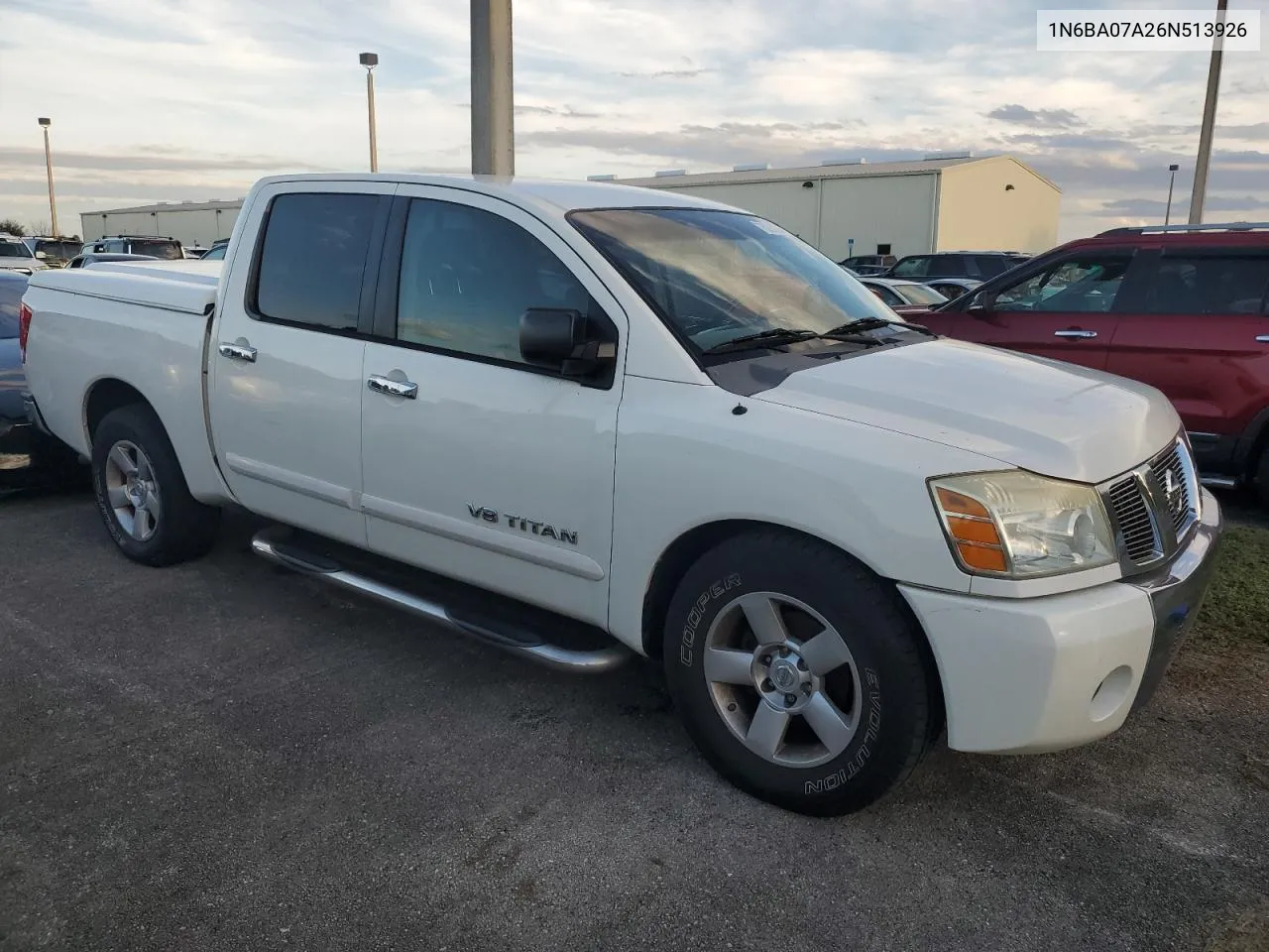 2006 Nissan Titan Xe VIN: 1N6BA07A26N513926 Lot: 75299884