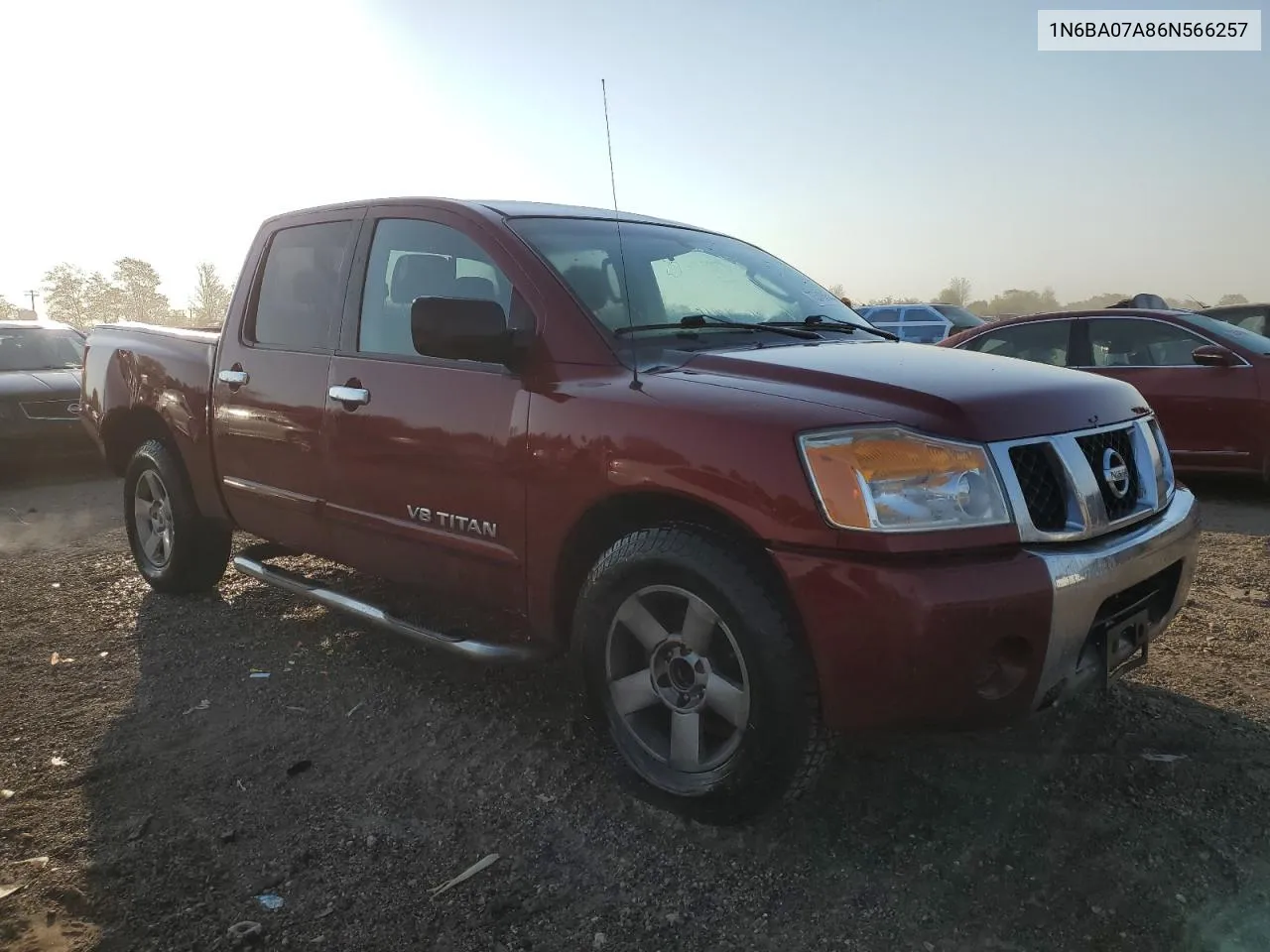 2006 Nissan Titan Xe VIN: 1N6BA07A86N566257 Lot: 75348954