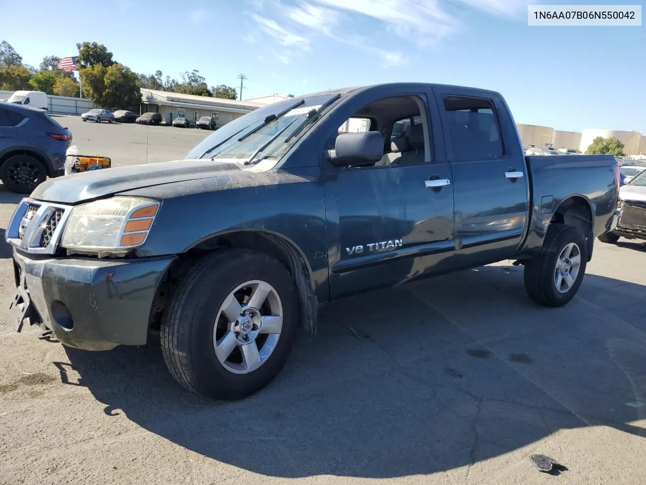 2006 Nissan Titan Xe VIN: 1N6AA07B06N550042 Lot: 75912004