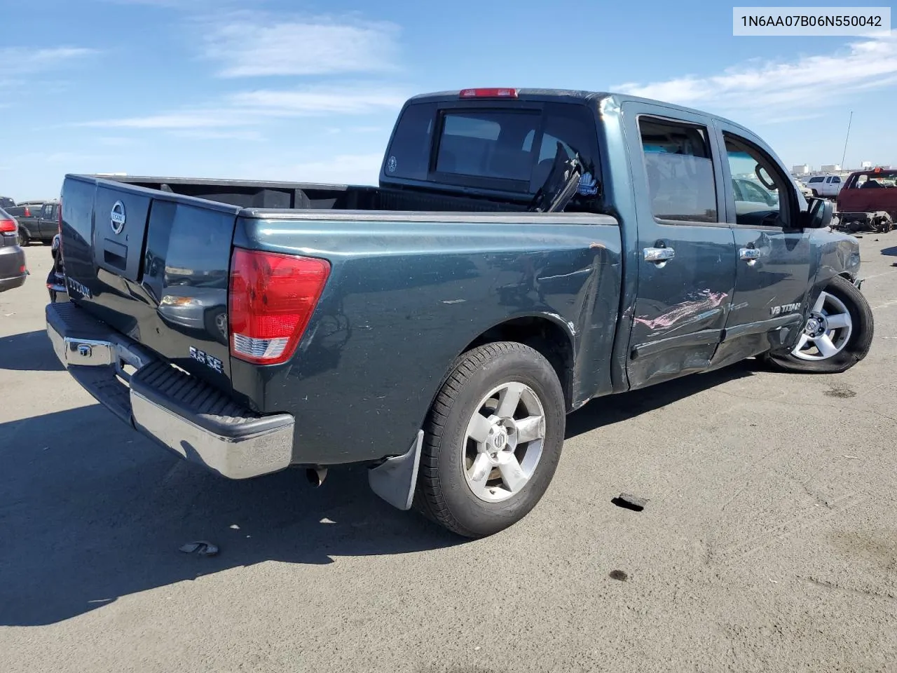 2006 Nissan Titan Xe VIN: 1N6AA07B06N550042 Lot: 75912004