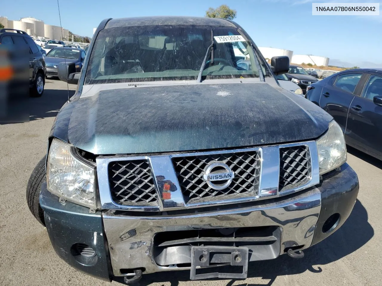 2006 Nissan Titan Xe VIN: 1N6AA07B06N550042 Lot: 75912004