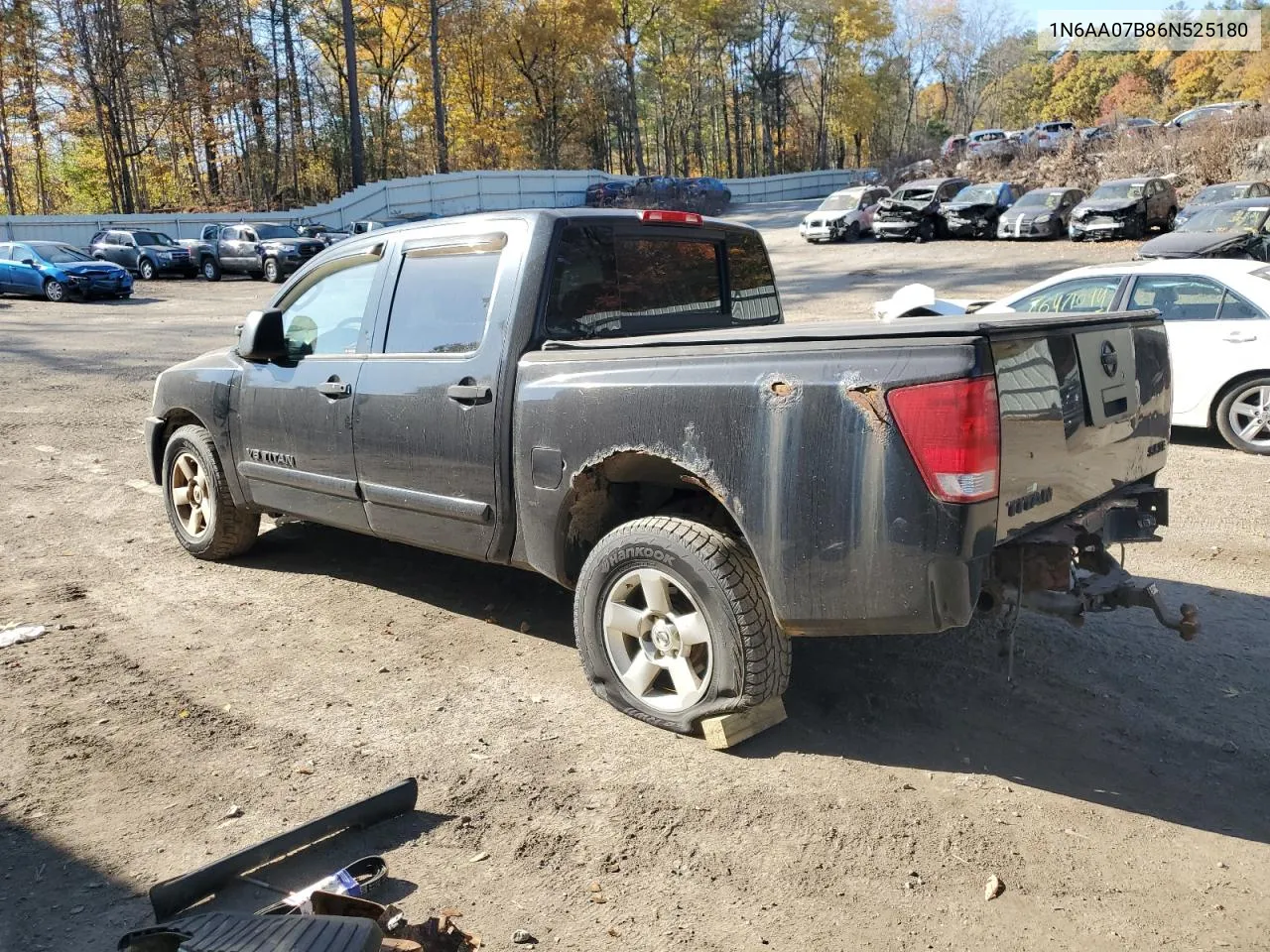 2006 Nissan Titan Xe VIN: 1N6AA07B86N525180 Lot: 76419114