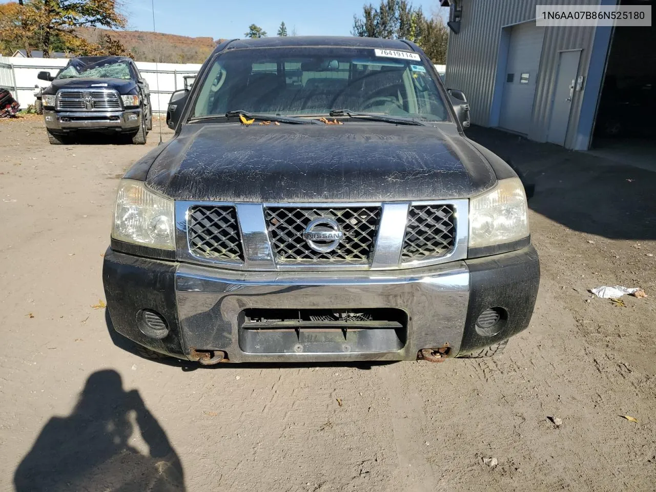 2006 Nissan Titan Xe VIN: 1N6AA07B86N525180 Lot: 76419114