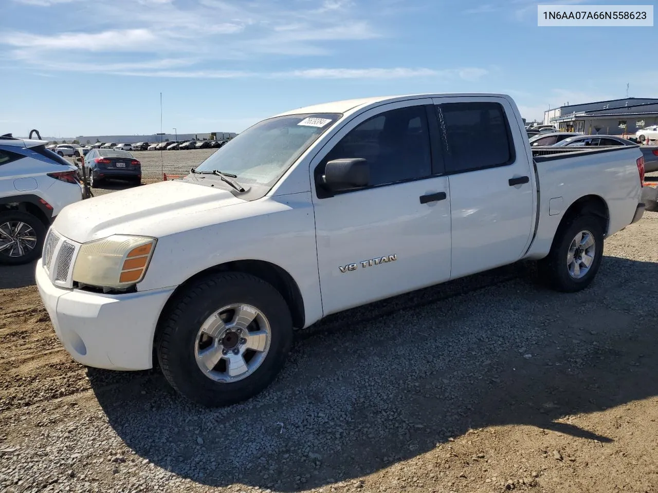 2006 Nissan Titan Xe VIN: 1N6AA07A66N558623 Lot: 76639384