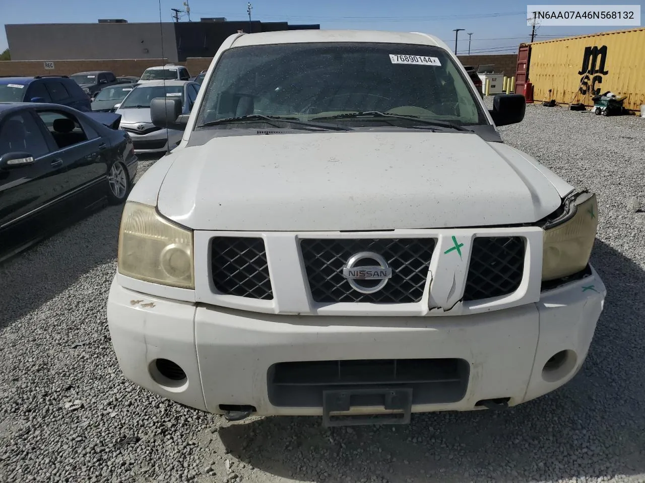 2006 Nissan Titan Xe VIN: 1N6AA07A46N568132 Lot: 76890144