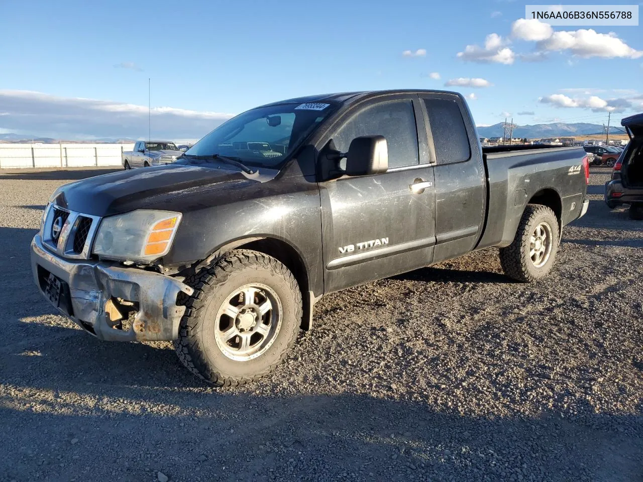 2006 Nissan Titan Xe VIN: 1N6AA06B36N556788 Lot: 76953344