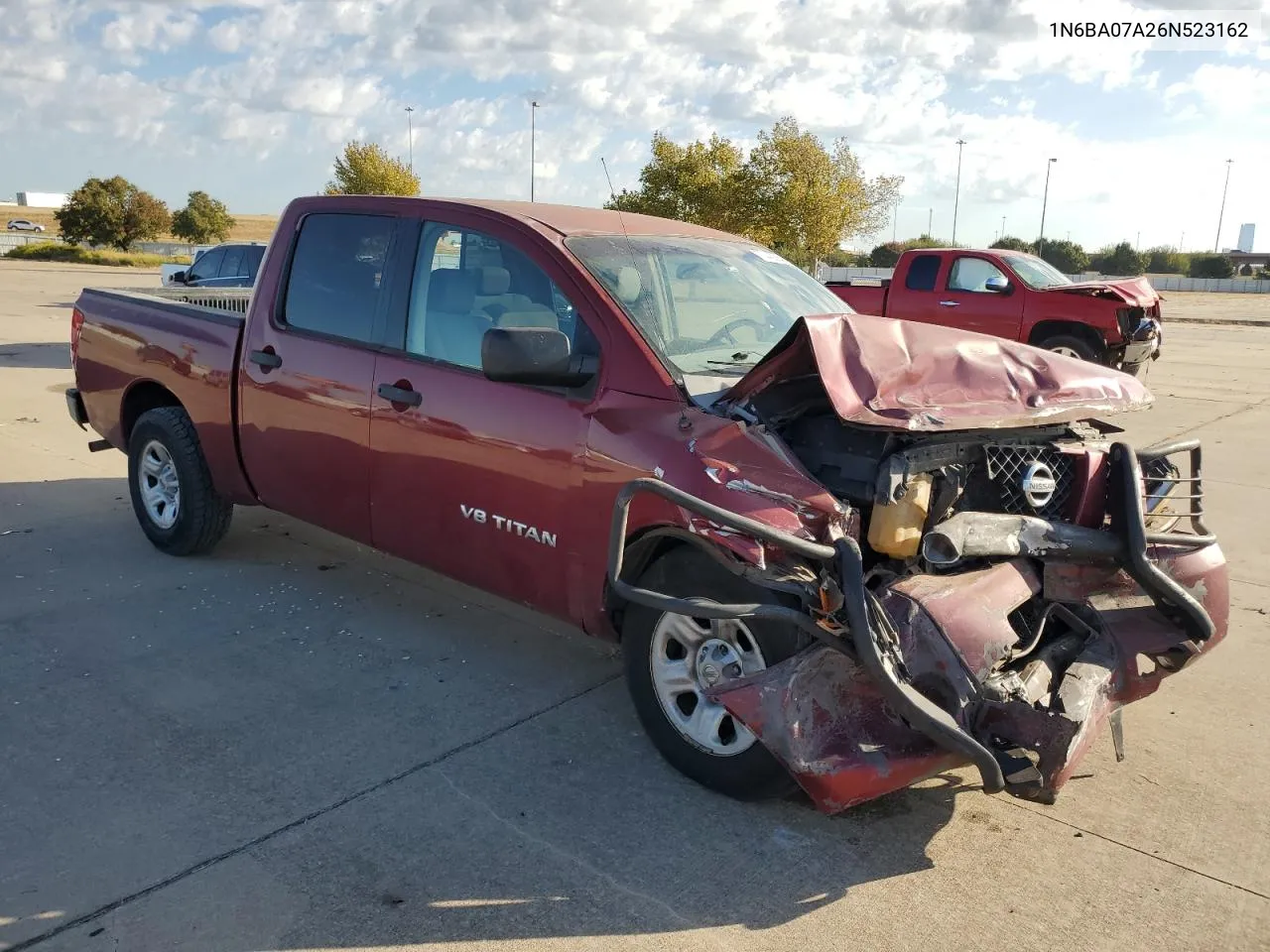 2006 Nissan Titan Xe VIN: 1N6BA07A26N523162 Lot: 77443884