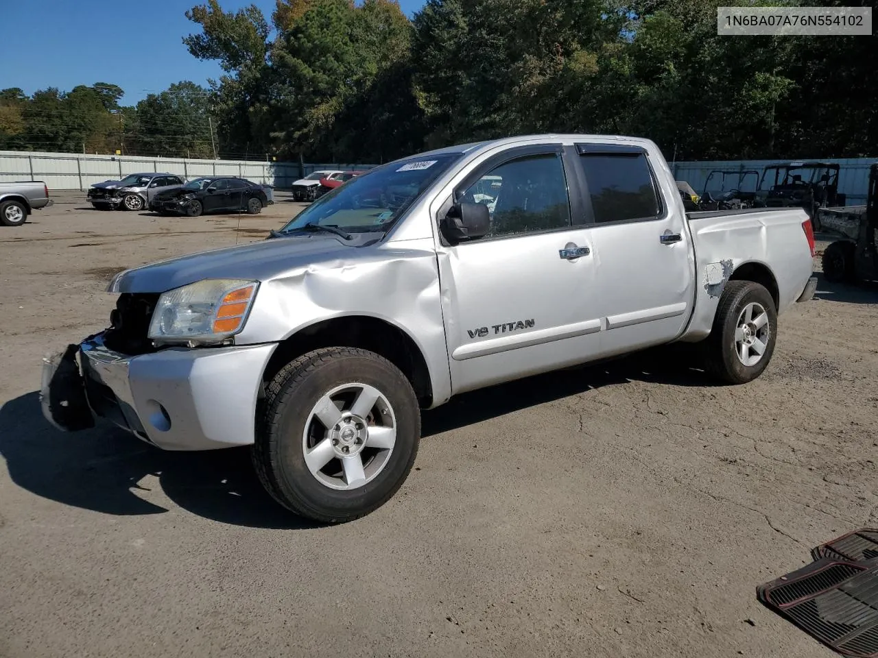 2006 Nissan Titan Xe VIN: 1N6BA07A76N554102 Lot: 77766894