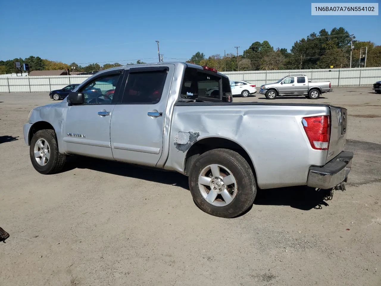 2006 Nissan Titan Xe VIN: 1N6BA07A76N554102 Lot: 77766894