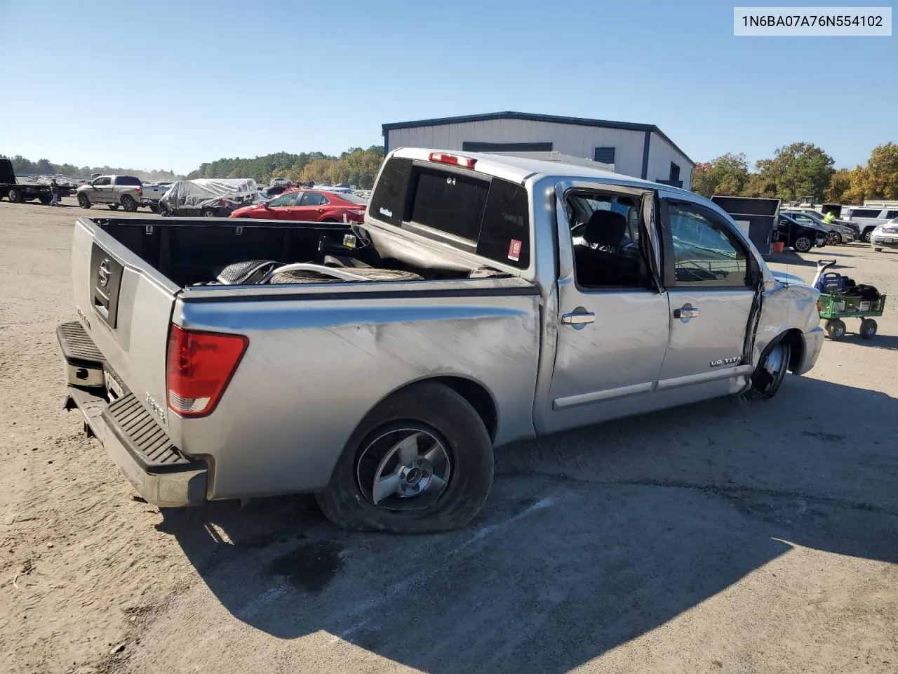 2006 Nissan Titan Xe VIN: 1N6BA07A76N554102 Lot: 77766894