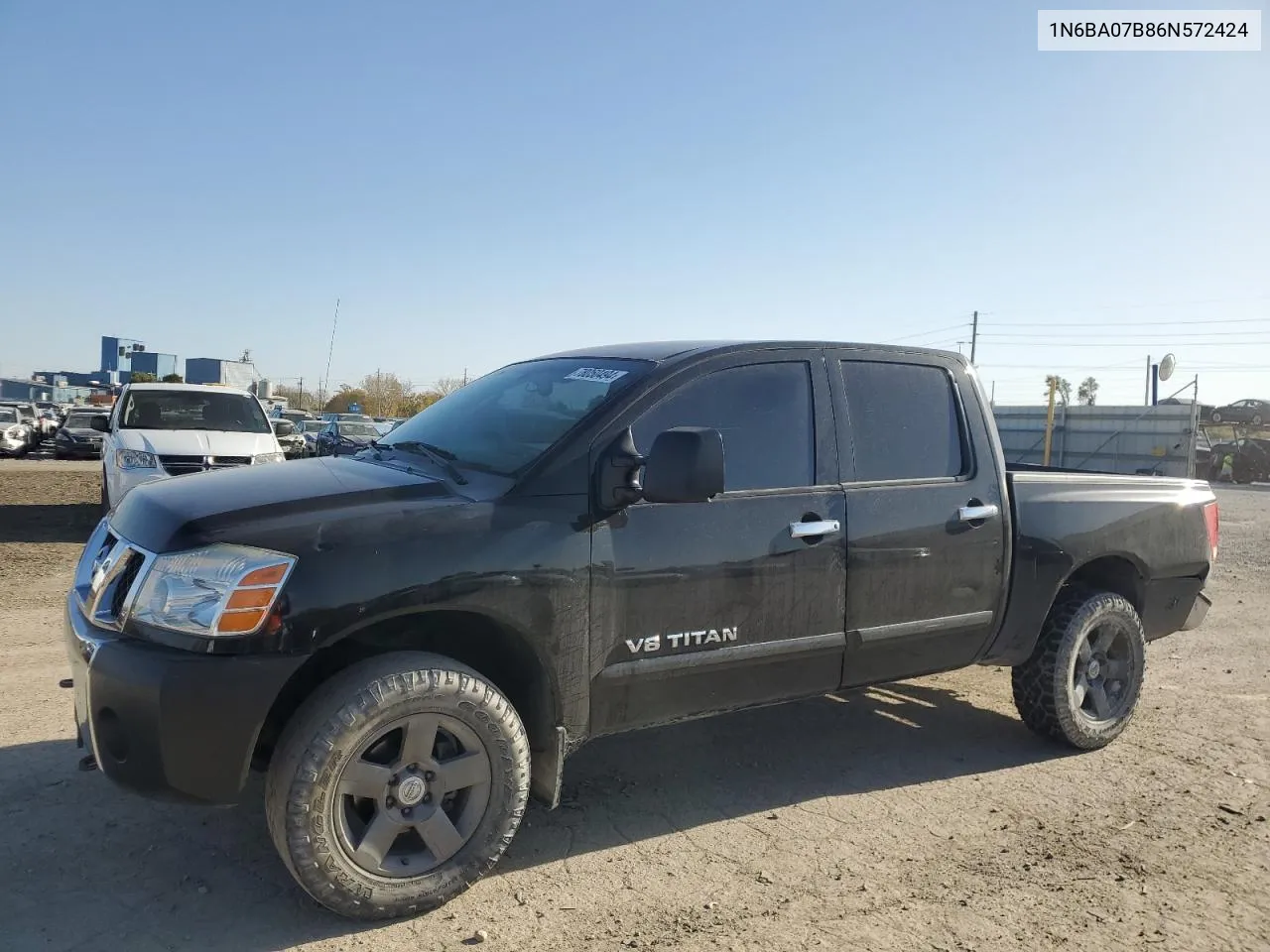 2006 Nissan Titan Xe VIN: 1N6BA07B86N572424 Lot: 78050494