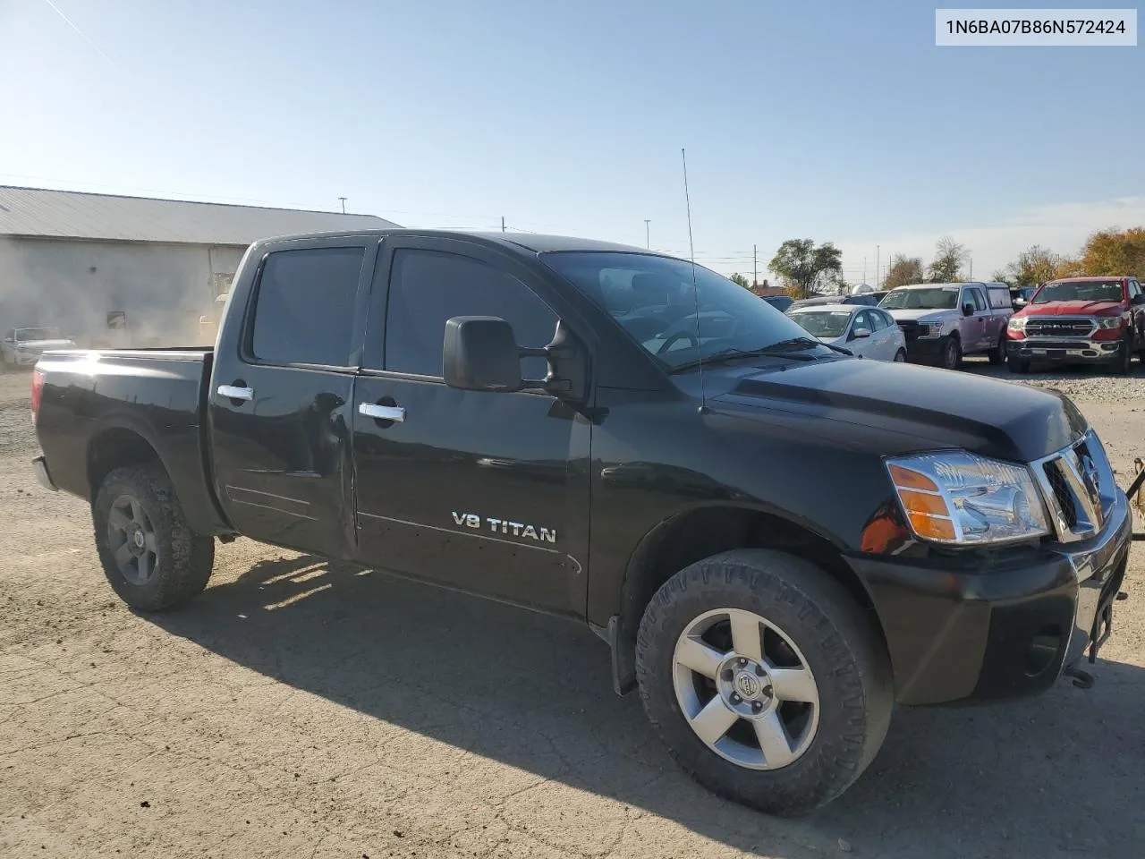 2006 Nissan Titan Xe VIN: 1N6BA07B86N572424 Lot: 78050494