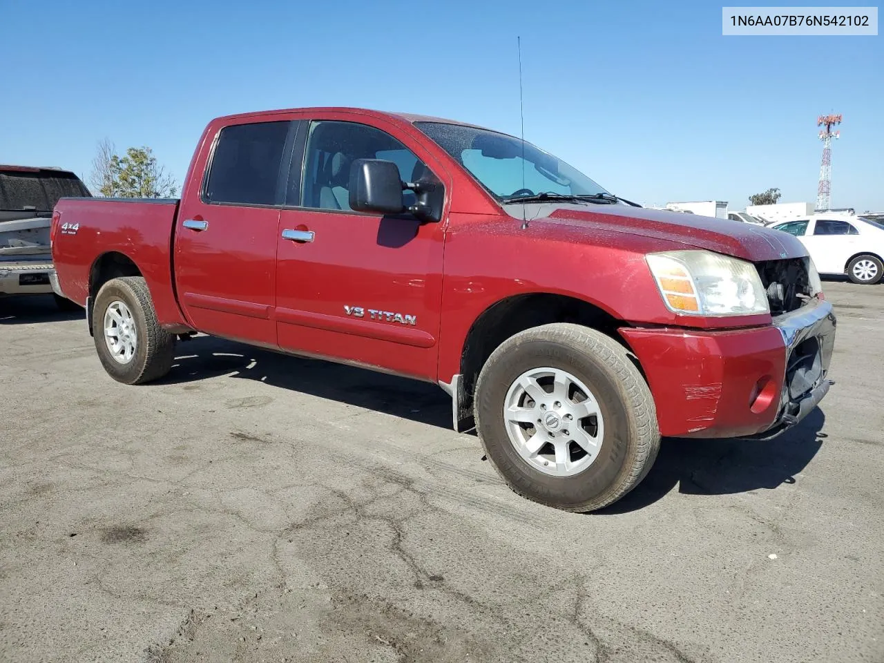 2006 Nissan Titan Xe VIN: 1N6AA07B76N542102 Lot: 79125484